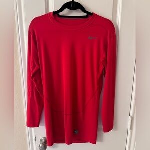 Nike Pro Combat compression long sleeve XL Red